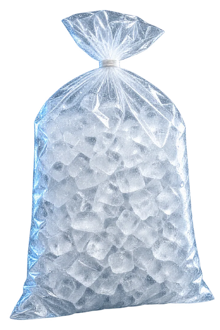 Packaged ice